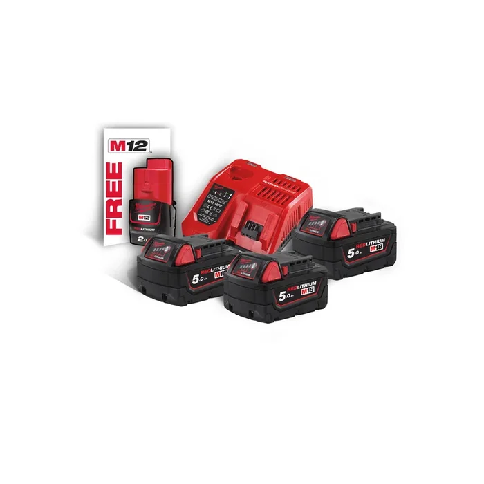 Pack énergie MILWAUKEE M18 NRG-503 18V 5,0 Ah 3 batteries – 4933451423