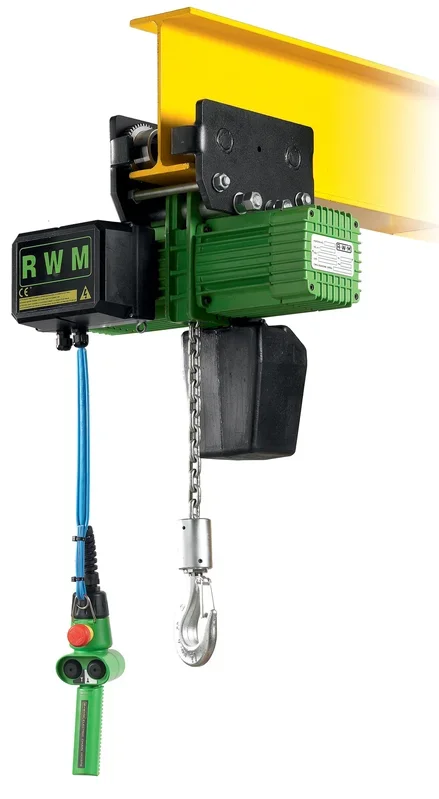 Palan électrique chaîne libre 1500 kg 1 brin vitesse 2/8 m/mn levée 3 m RWM – 6053E28CS