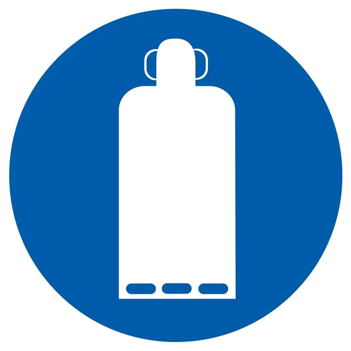 Panneau adhésif BOUTEILLE DE GAZ OBLIGATOIRE Ø420MM TALIAPLAST – 723564
