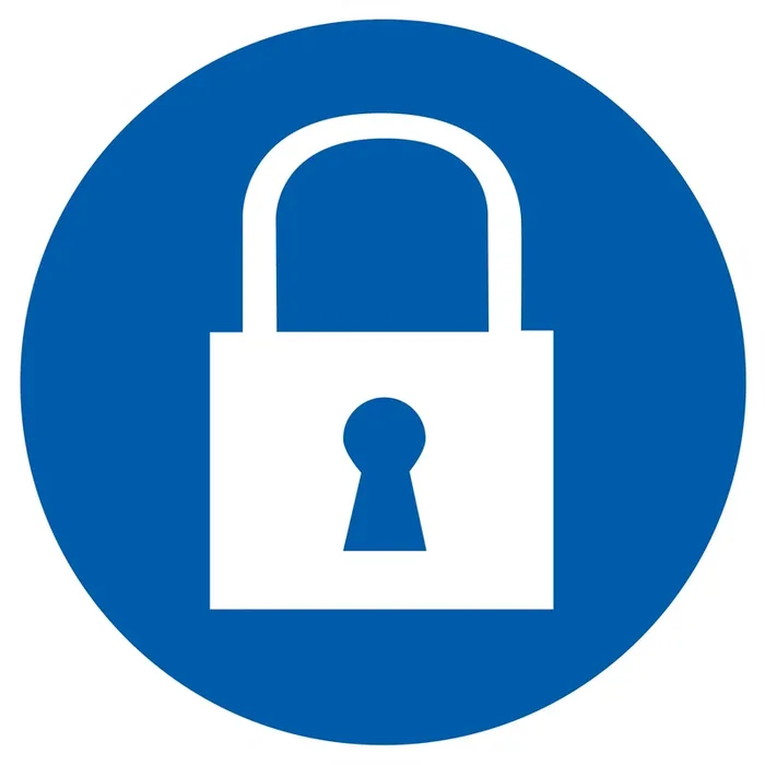 Panneau adhésif CADENAS OBLIGATOIRE Ø180MM TALIAPLAST – 727565