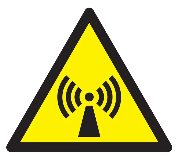 Panneau adhésif DANGER, RADIATIONS NON IONISANTES 100X100X100MM TALIAPLAST – 729949
