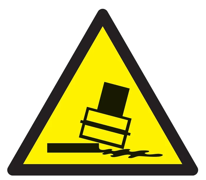 Panneau adhésif DANGER RISQUE DE BASCULEMENT 100X100X100MM TALIAPLAST – 729912