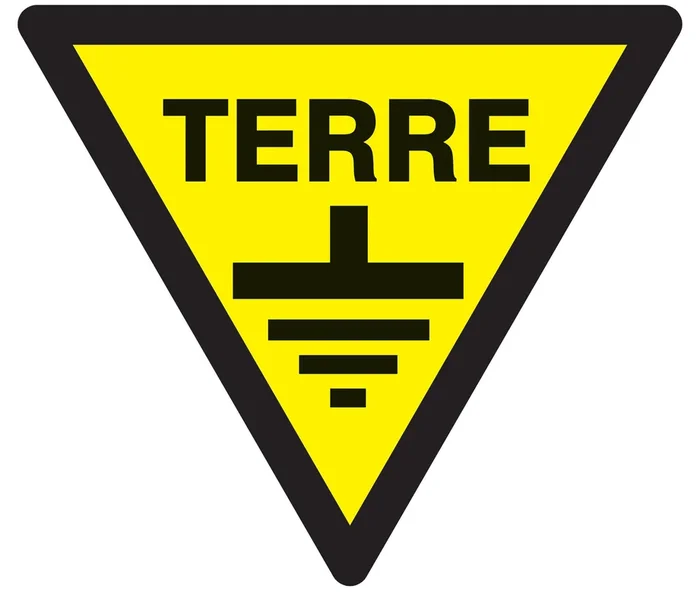 Panneau adhésif DANGER TERRE 300X300X300MM TALIAPLAST – 729324