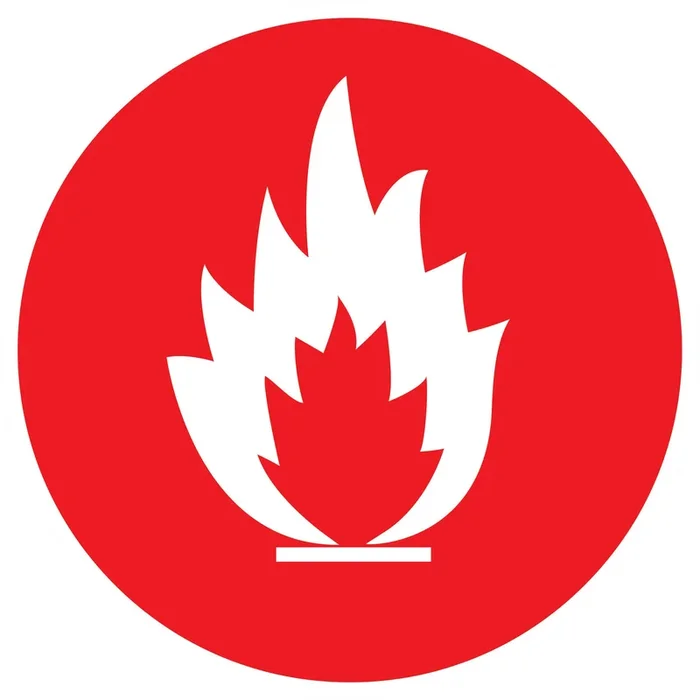 Panneau adhésif FLAMME INTERDITE Ø180MM TALIAPLAST – 727304