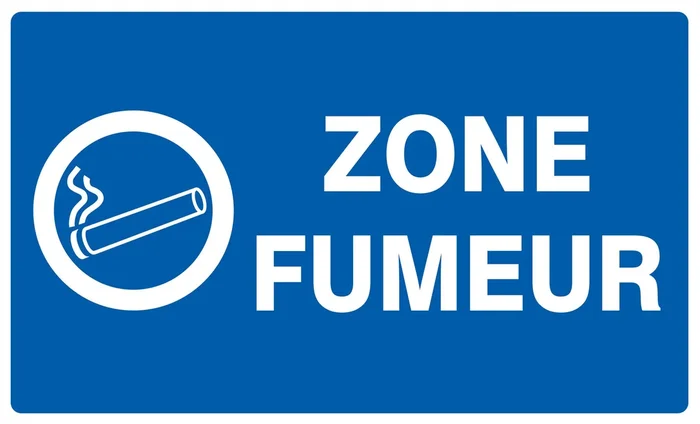 Panneau adhésif ZONE FUMEUR 330X200MM TALIAPLAST – 721633