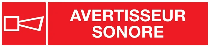 PANNEAU AVERTISSEUR SONORE 330X75MM TALIAPLAST – 725127