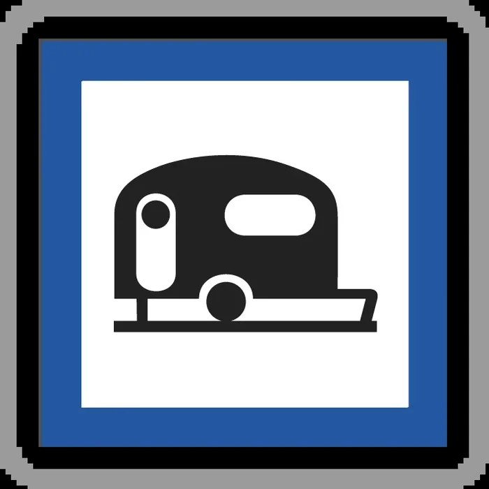 Panneau carré camping caravanes autocaravanes 350 Ecolign CE4b cl2 – NADIA SIGNALISATION – CAR350E2CE4b