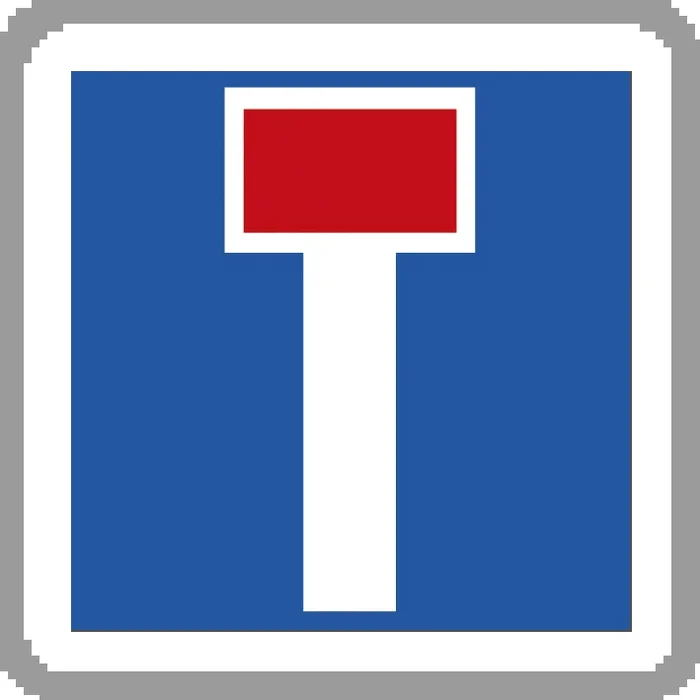 Panneau carré Impasse 700 Ecolign C13a cl1 – NADIA SIGNALISATION – CAR700E1C13a