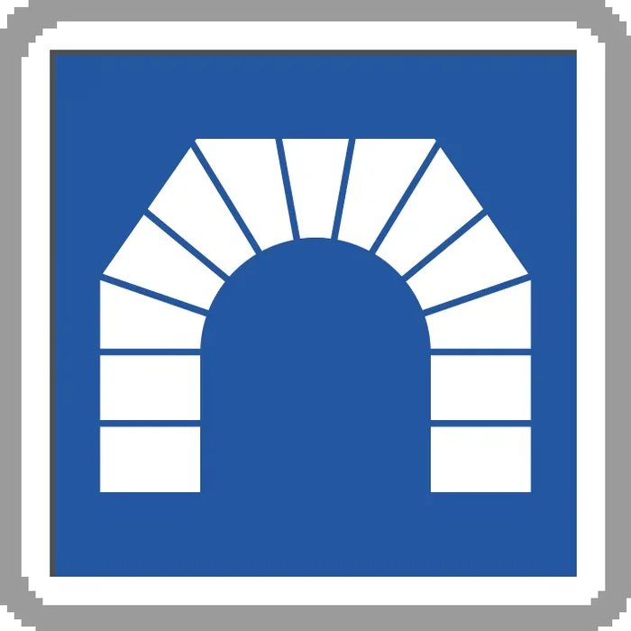Panneau carré interdiction de demi-tour et stationnement tunnel 500 C111 cl1 – NADIA SIGNALISATION – CAR500E1C111