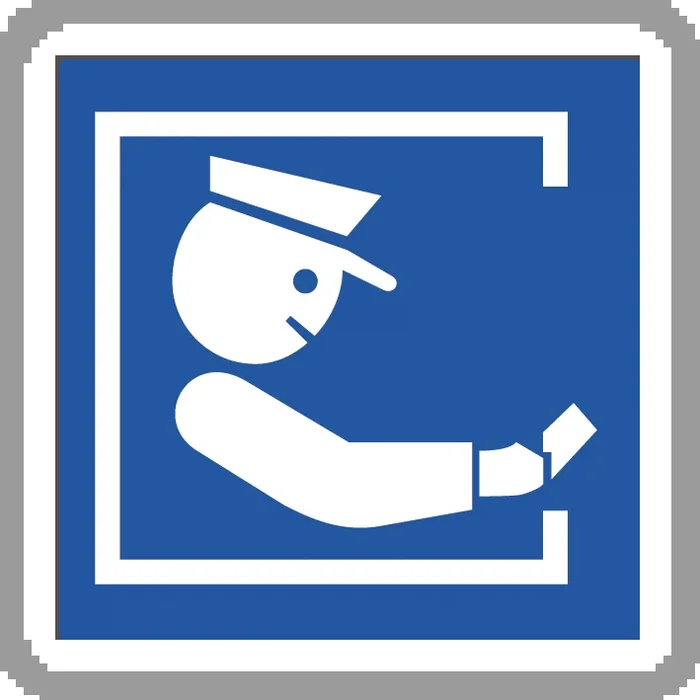 Panneau carré paiement auprès d’un péagiste 700 Ecolign C64a cl2 – NADIA SIGNALISATION – CAR700E2C64a