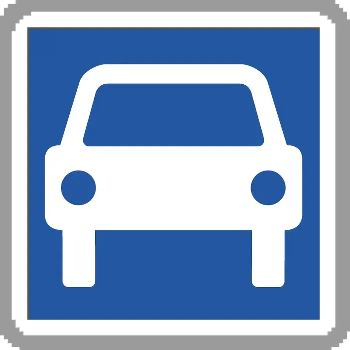 Panneau carré réglementé accès route 500 Ecolign C107 cl2 – NADIA SIGNALISATION – CAR500E2C107