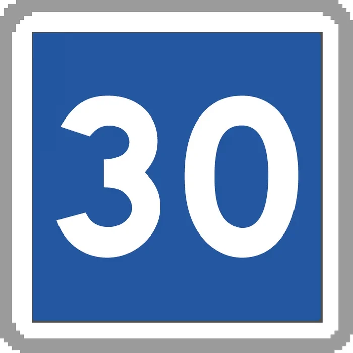Panneau carré vitesse conseillée 700 Ecolign C4a cl2 – NADIA SIGNALISATION – CAR700E2C4a