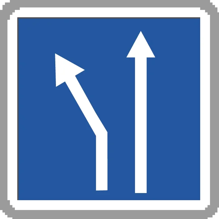 Panneau carré voies affectées 700 Ecolign C24bex1 cl2 – NADIA SIGNALISATION – CAR700E2C24bex1