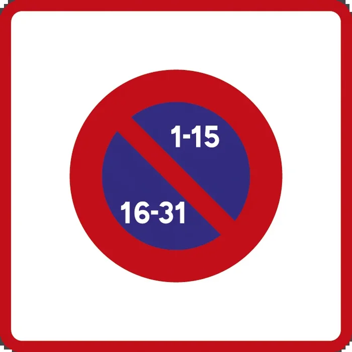 Panneau carré zone stationnement alternance 500 Ecolign B6b2 cl2 – NADIA SIGNALISATION – CAR500E2B6b2