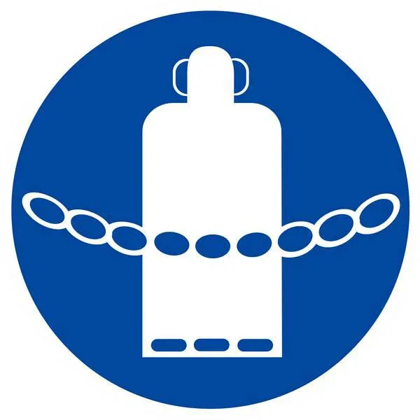 PANNEAU CHAINES BOUTEILLES DE GAZ OBLIGATOIRES Ø180MM TALIAPLAST – 627563