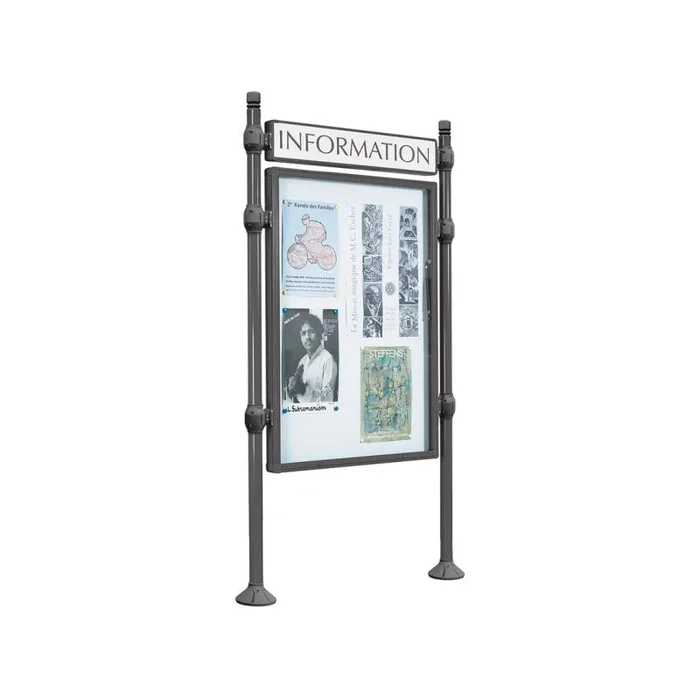 Panneau d’affichage – vitrine d’information double face