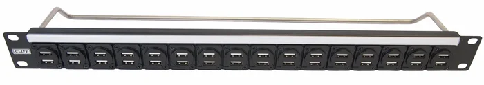 Panneau de brassage USB Panneau de brassage à ports en rack 16 Ports, Hauteur 1U