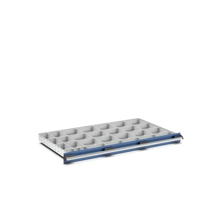 Panneau de rangement Bott Gris clair en Polypropylène, Plastique recyclé, 75mm x 1050mm x 650mm