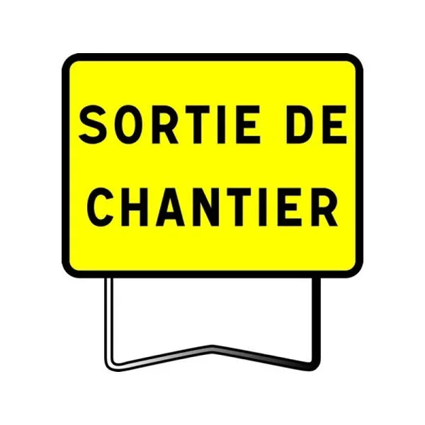 PANNEAU DE SIGNALISATION KC1 FIN DE CHANTIER 800X600MM T1 NADIA SIGNALISATION – 201237