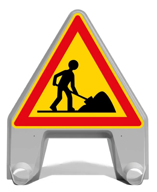 PANNEAU DE SIGNALISATION MISTRAL AK5 TRAVAUX 700MM T1 NADIA SIGNALISATION N002AK5700MI