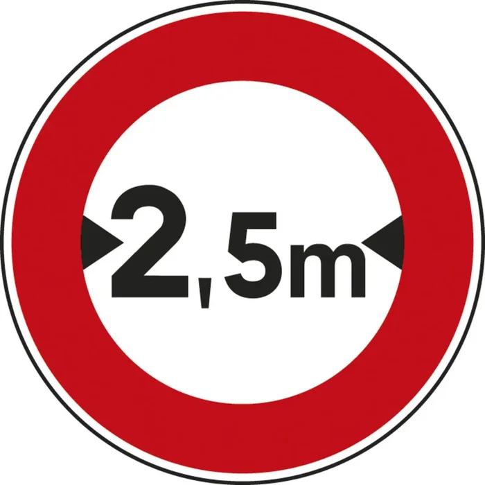 Panneau disque Accès interdit largeur chargement > 450 Ecolign B11 cl1 – NADIA SIGNALISATION – DIS450E1B11
