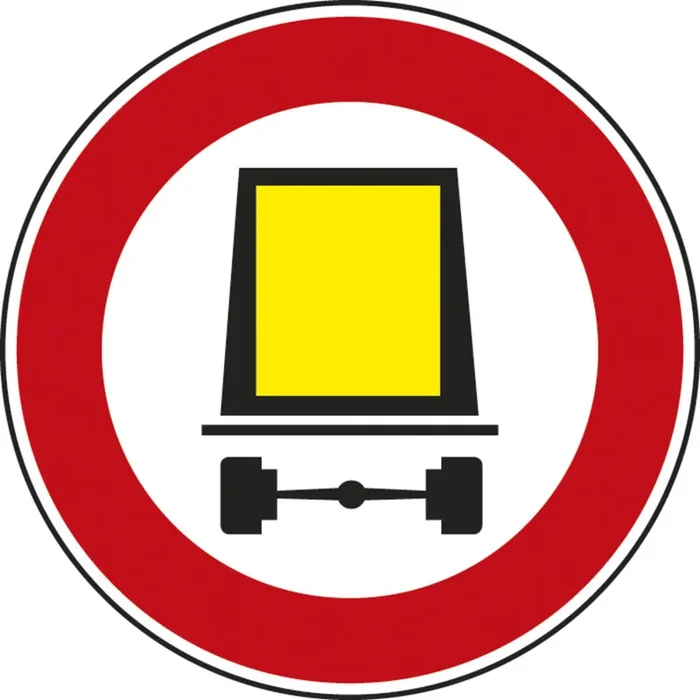 Panneau disque accès interdit marchandises dangereuses 850 Ecolign B18c cl2 – NADIA SIGNALISATION – DIS850E2B18c