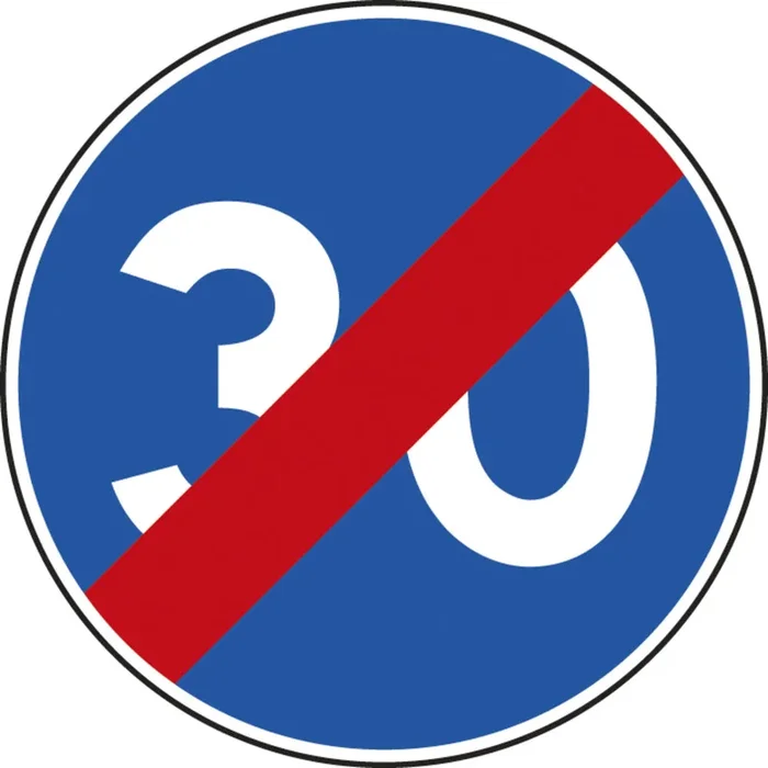 Panneau disque Fin de vitesse minimale obligatoire 650 Ecolign B43 cl1 – NADIA SIGNALISATION – DIS650E1B43