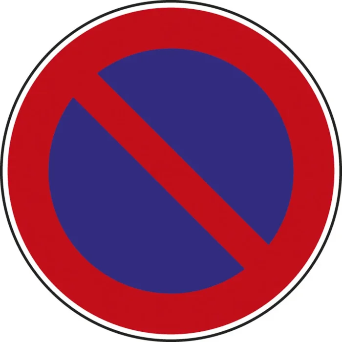 Panneau disque Stationnement interdit 850 Ecolign B6a1 cl2 – NADIA SIGNALISATION – DIS850E2B6a1