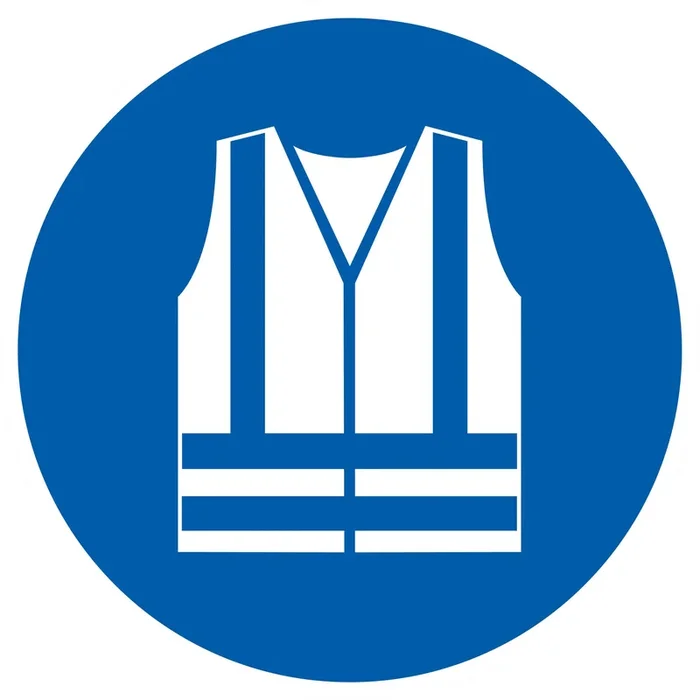 PANNEAU GILET DE SECURITE HAUTE VISIBILITE OBLIGAT. Ø180MM TALIAPLAST – 727543