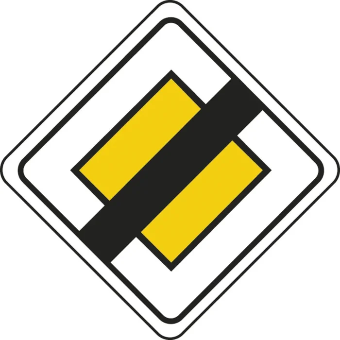 Panneau Losange Fin de Priorité de Route 900 + équr AB7 cl2 – NADIA SIGNALISATION – PLOS900E2AB7