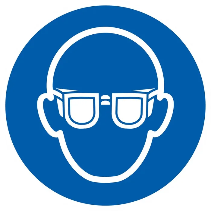 PANNEAU LUNETTES DE PROTECTION OBLIGATOIRES Ø180MM TALIAPLAST – 727501
