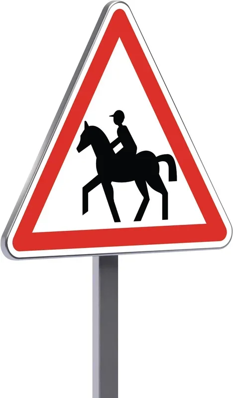 Panneau permanent A15c 1000 c2 passage de cavaliers TALIAPLAST – 521355