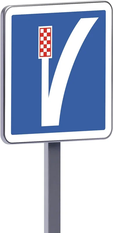 Panneau permanent C26b 700×700 c2 voie de détresse à gauche TALIAPLAST – 528268