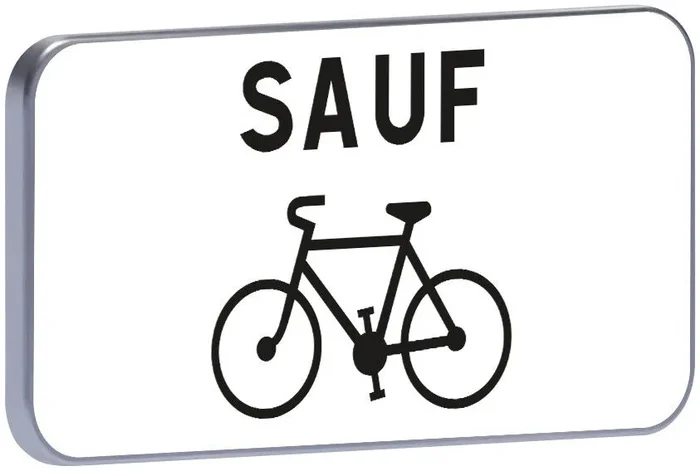 Panneau permanent M9v2 sauf velo 700×350 c2 TALIAPLAST – 521543