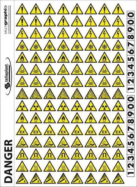 PANNEAU PLANCHE PICTOS AVERTISSEMENT 300X220MM TALIAPLAST – 728303