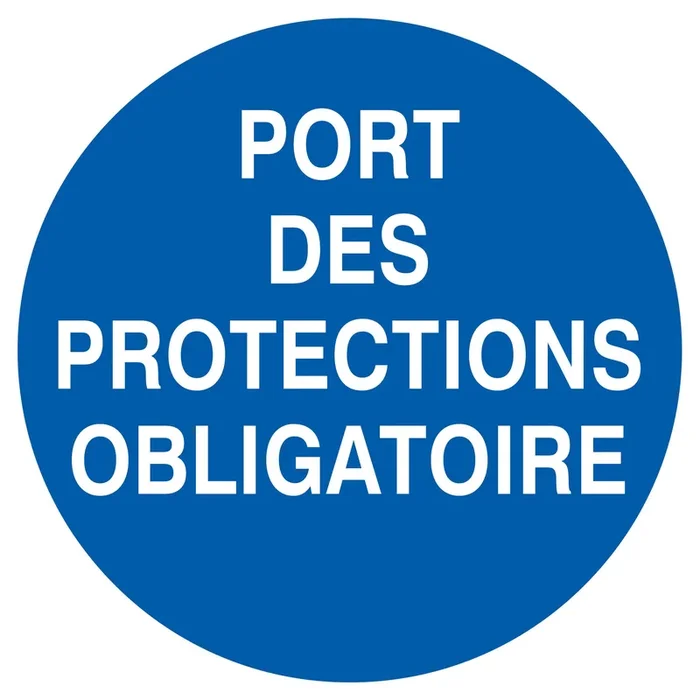 PANNEAU PORT DES PROTECTIONS OBLIGATOIRE Ø420MM TALIAPLAST – 723532