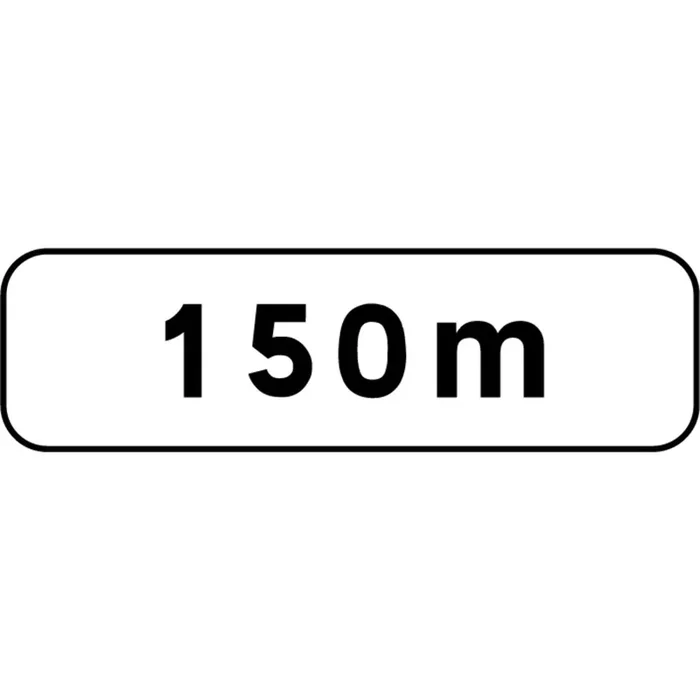 Panneau rectangulaire Panonceaux de distance 700×200 M1 150M cl2 – NADIA SIGNALISATION – PNC700200E2M1150