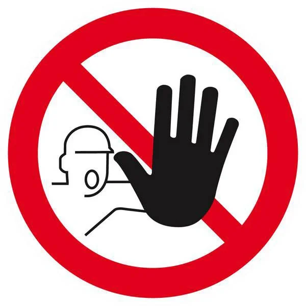 Panneau rigide ACCES INTERDIT AUX PERSONNES NON AUTORISEES D.80mm TALIAPLAST – 624250