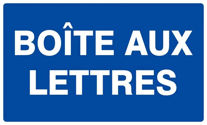 Panneau rigide BOITE AUX LETTRES 330x200mm TALIAPLAST – 621609