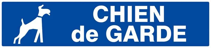 Panneau rigide CHIEN DE GARDE 330X75MM TALIAPLAST – 625612