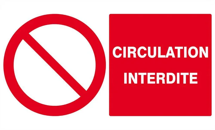 Panneau rigide CIRCULATION INTERDITE 330x200mm TALIAPLAST – 621220