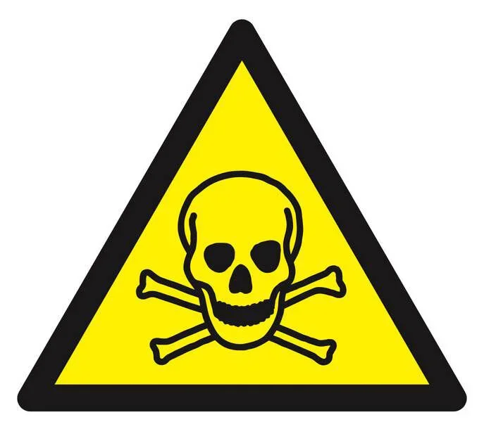 Panneau rigide DANGER, MATIERES TOXIQUES 100X100X100MM TALIAPLAST – 629945