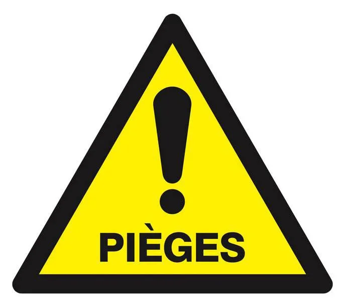 Panneau rigide DANGER PIEGES 100X100X100MM TALIAPLAST – 629957