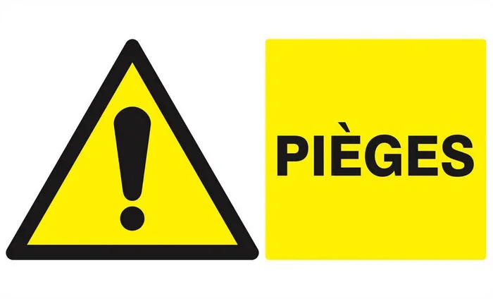 Panneau rigide DANGER PIEGES 330x200mm TALIAPLAST – 621321
