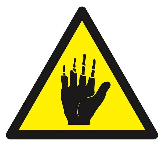 Panneau rigide DANGER PRODUIT CORROSIF POUR LES MAINS 100X100X100MM TALIAPLAST – 629903
