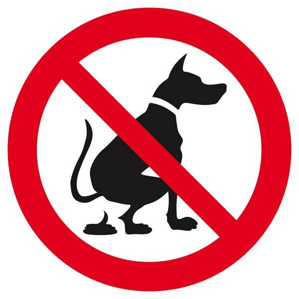 Panneau rigide DEJECTIONS D’ ANIMAUX INTERDITES D.420mm TALIAPLAST – 623301