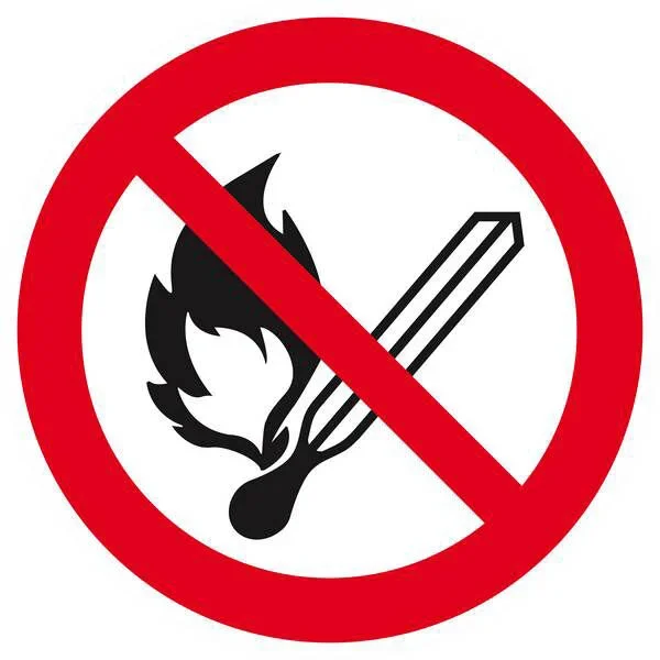 Panneau rigide FLAMMES NUES INTERDITES D.300mm TALIAPLAST – 622245