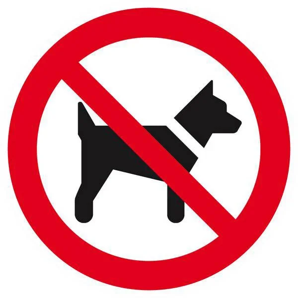Panneau rigide INTERDIT AUX CHIENS D.80mm TALIAPLAST – 624203