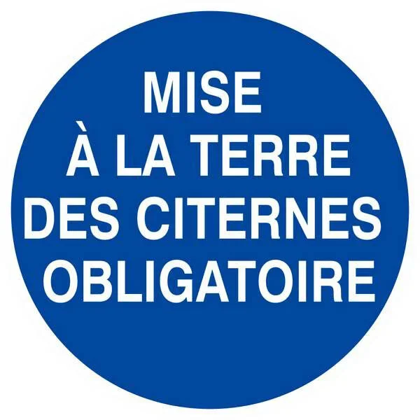 Panneau rigide MISE A LA TERRE DES CITERNES OBLIGATOIRE D.80mm TALIAPLAST – 624532