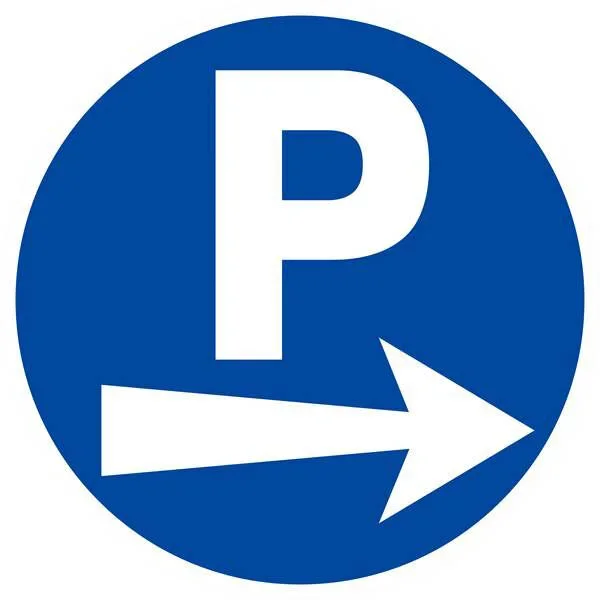 Panneau rigide PARKING FLECHE A DROITE D.300mm TALIAPLAST – 622523